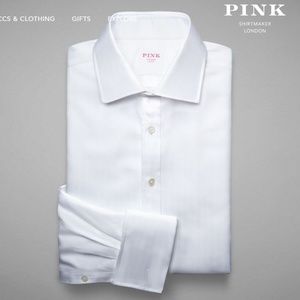 Thomas Pink Classic White Shirt (non-wrinkle)